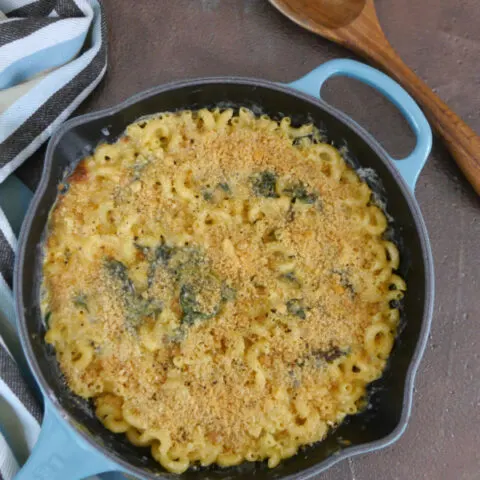 Low Carb Creamed Spinach Mac and Cheese