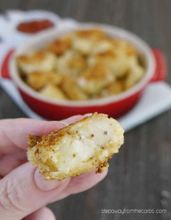 Low Carb Fried Cheese Curds - a super delicious keto friendly appetizer or snack