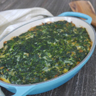 Low Carb Spinach Pie - Step Away From The Carbs