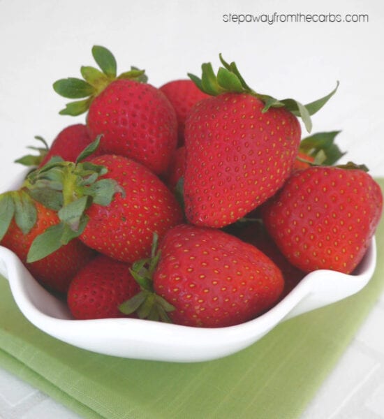 Low Carb Marinated Strawberries Step Away From The Carbs