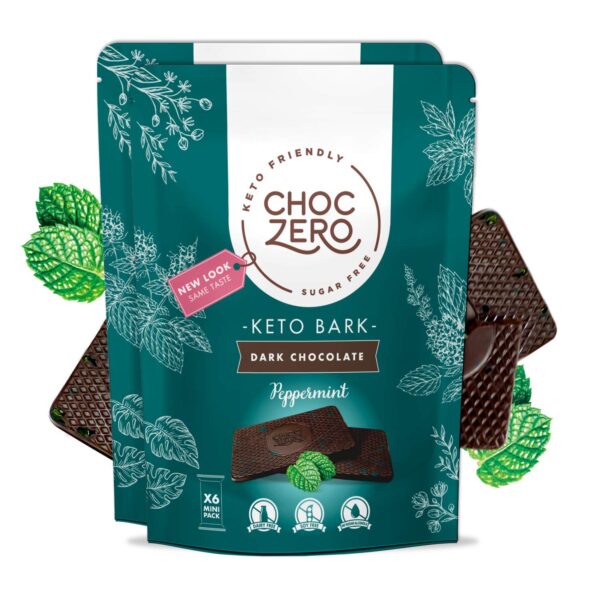 ChocZero Keto Bark - Dark Chocolate Peppermint