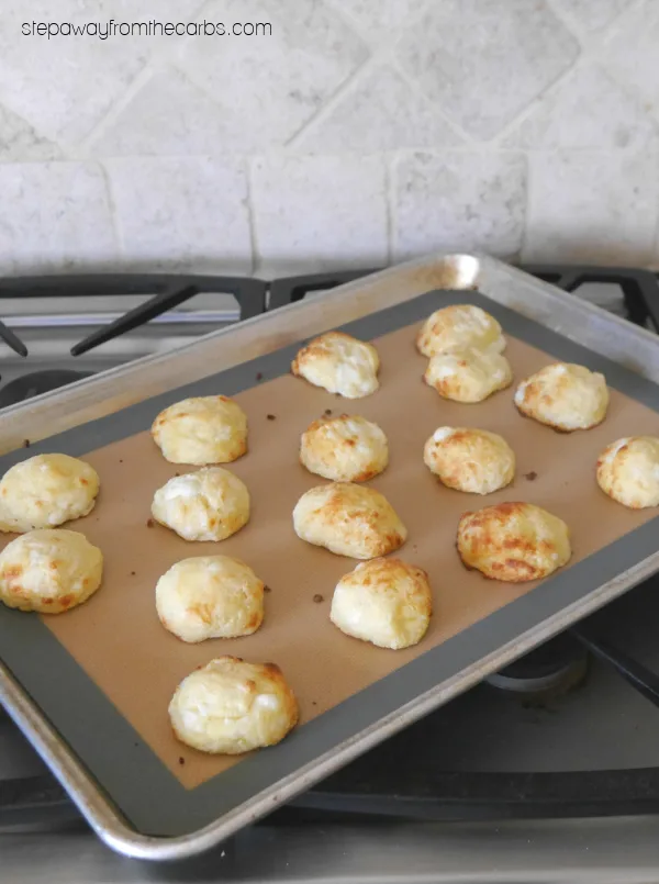 Keto Pão de Queijo - my low carb version of Brazilian cheese puffs! Great for snacking!