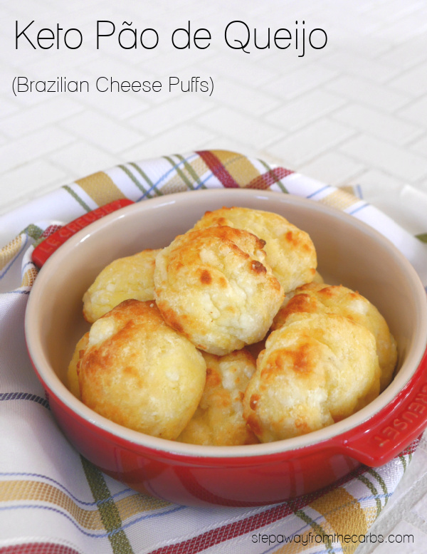 Keto Pão de Queijo - my low carb version of Brazilian cheese puffs! Great for snacking!