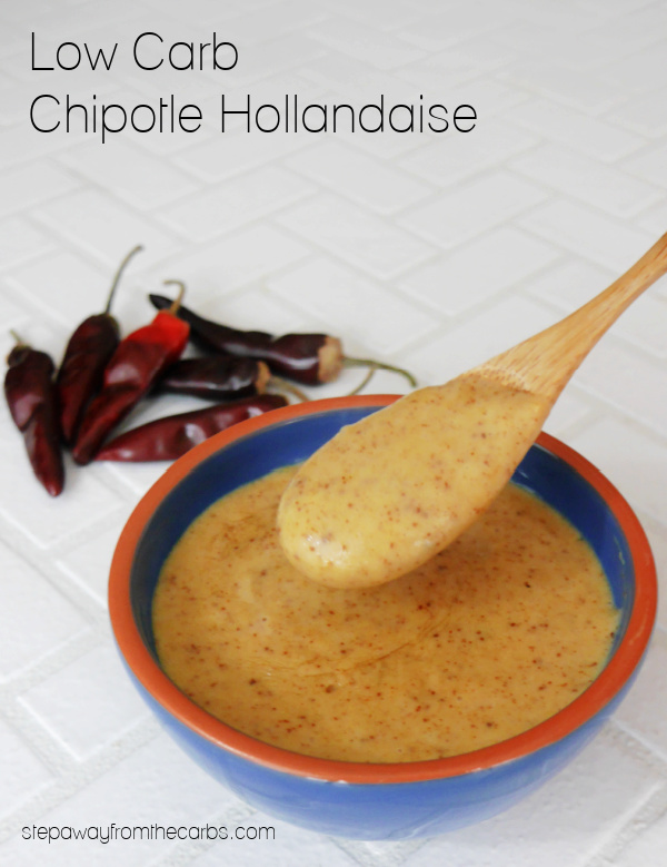 Low Carb Chipotle Hollandaise - a spicy sauce for Benedicts, vegetables, and much more!