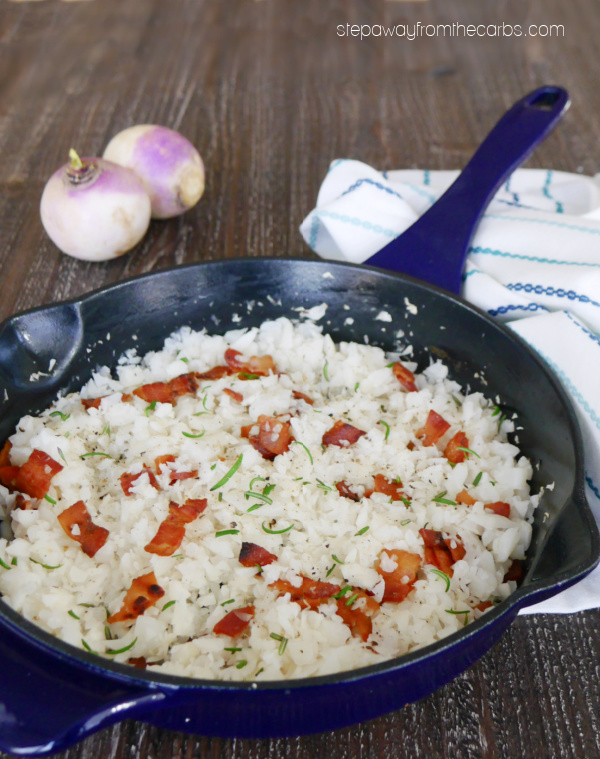 How to Make Turnip Rice - a tasty low carb alternative that isn't cauliflower!