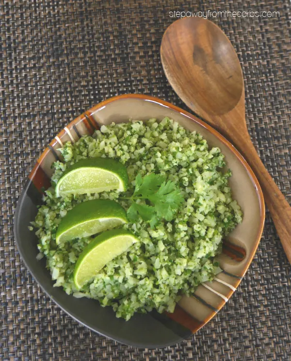 Low Carb Arroz Verde (Green "Rice") - a tasty and healthy Mexican-inspired side dish recipe
