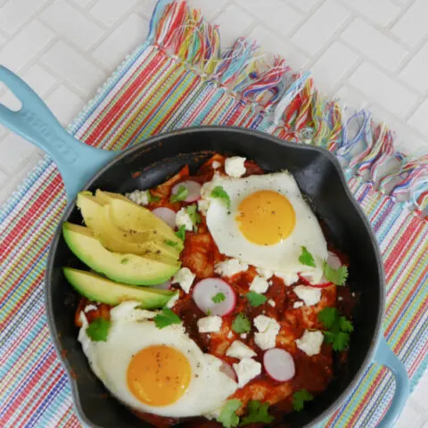 Low Carb Chilaquiles Rojos