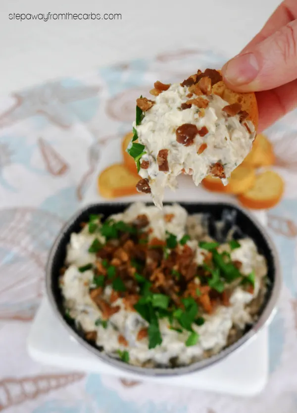 Low Carb Oyster Dip - creamy, salty, and super easy to make! 