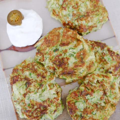 Low Carb Spicy Zucchini Fritters
