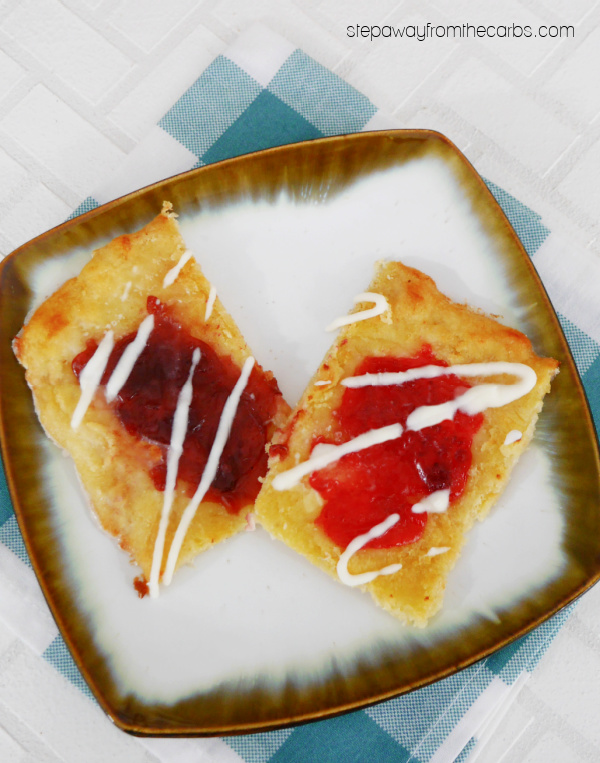 Low Carb Danish "Pastries" - made with sweetened fathead dough and sugar free jam!