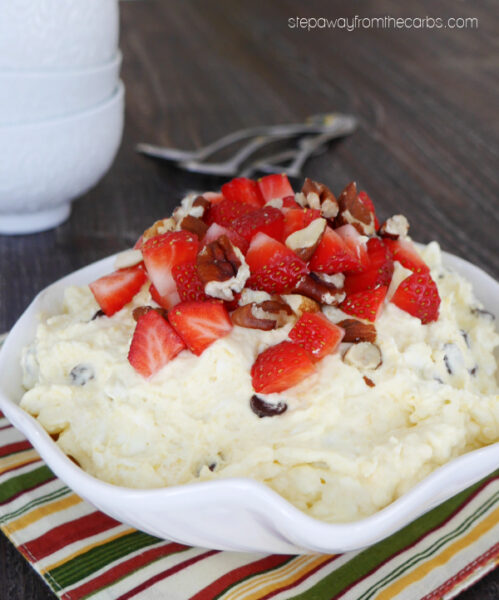 Low Carb Banana Split Fluff - Step Away From The Carbs