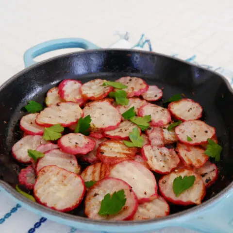 Low Carb Fried Radishes
