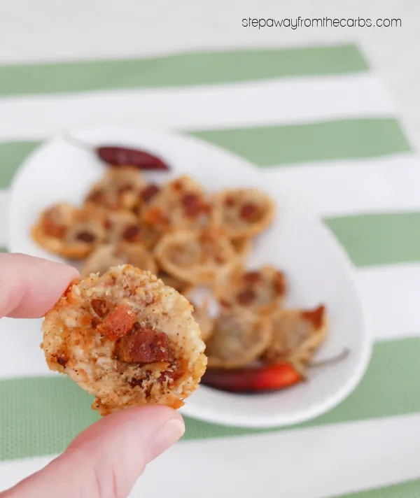 Spicy Bacon Parmesan Crisps - a tasty low carb and keto friendly snack!