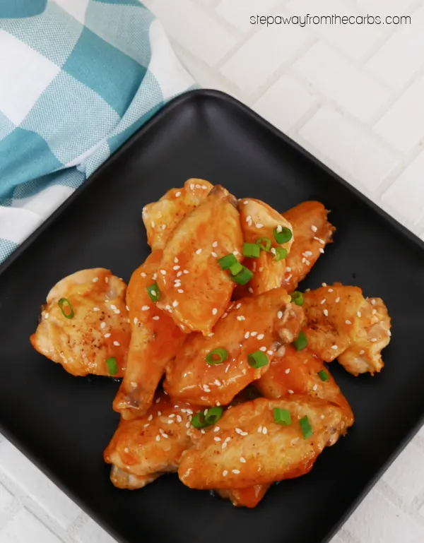 Sugar Free Sweet and Sour Wings - a low carb and keto friendly Chinese appetizer or snack