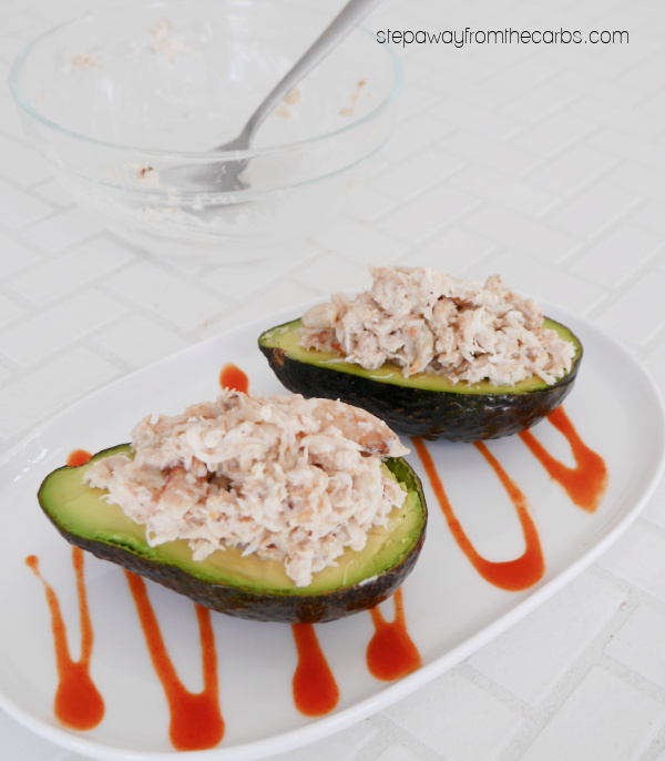 California-Roll-Inspired Stuffed Avocado - an upgraded version that is low carb and keto friendly!