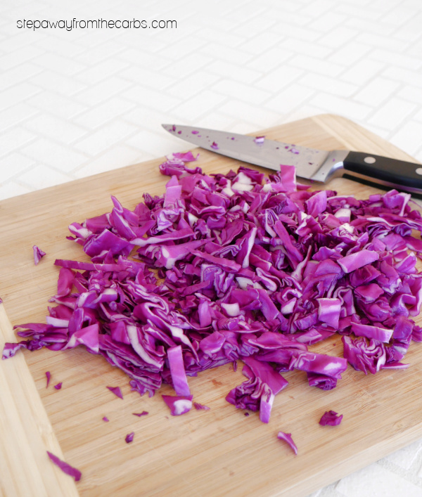 Keto Red Cabbage Chutney - a delicious low carb condiment with Indian spices