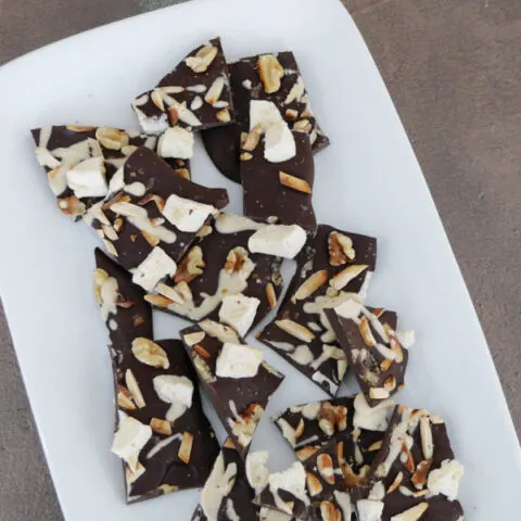 Low Carb Rocky Road Bark