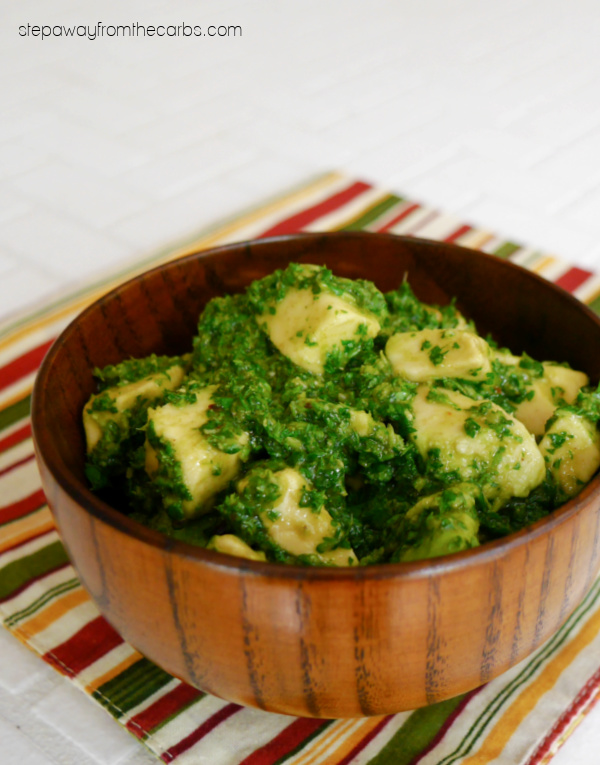How to Make Avocado Chimichurri - a versatile and flavorful low carb condiment