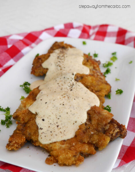 Keto Chicken Fried Steak with Gravy - Step Away From The Carbs