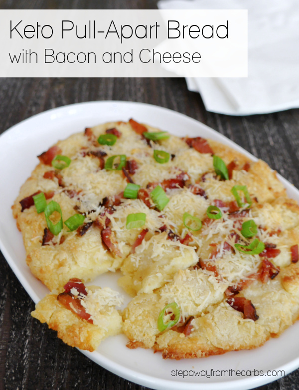 Keto Pull-Apart Bread with Bacon and Cheese