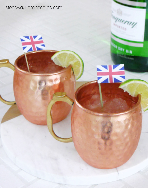 Low Carb London Mule - a gin-based cocktail that's sugar-free and keto friendly!