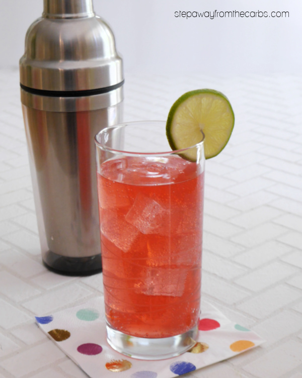 Low Carb Singapore Sling Cocktail - a fruity gin-based cocktail that is sugar free and very low in carbs