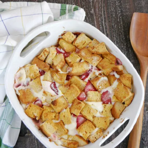 Low Carb Strawberry French Toast Casserole