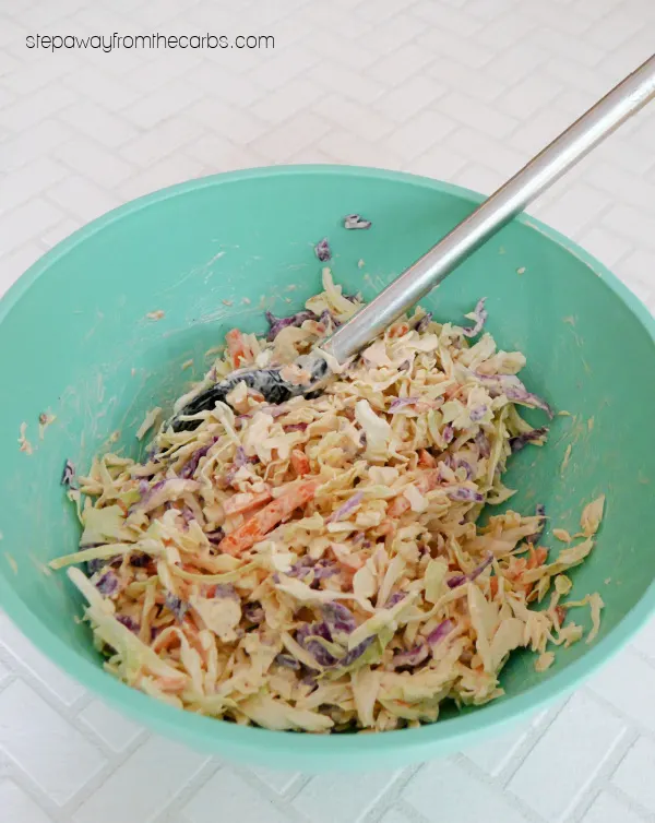 Low Carb Chipotle Coleslaw - a smoky and spicy keto-friendly side dish recipe