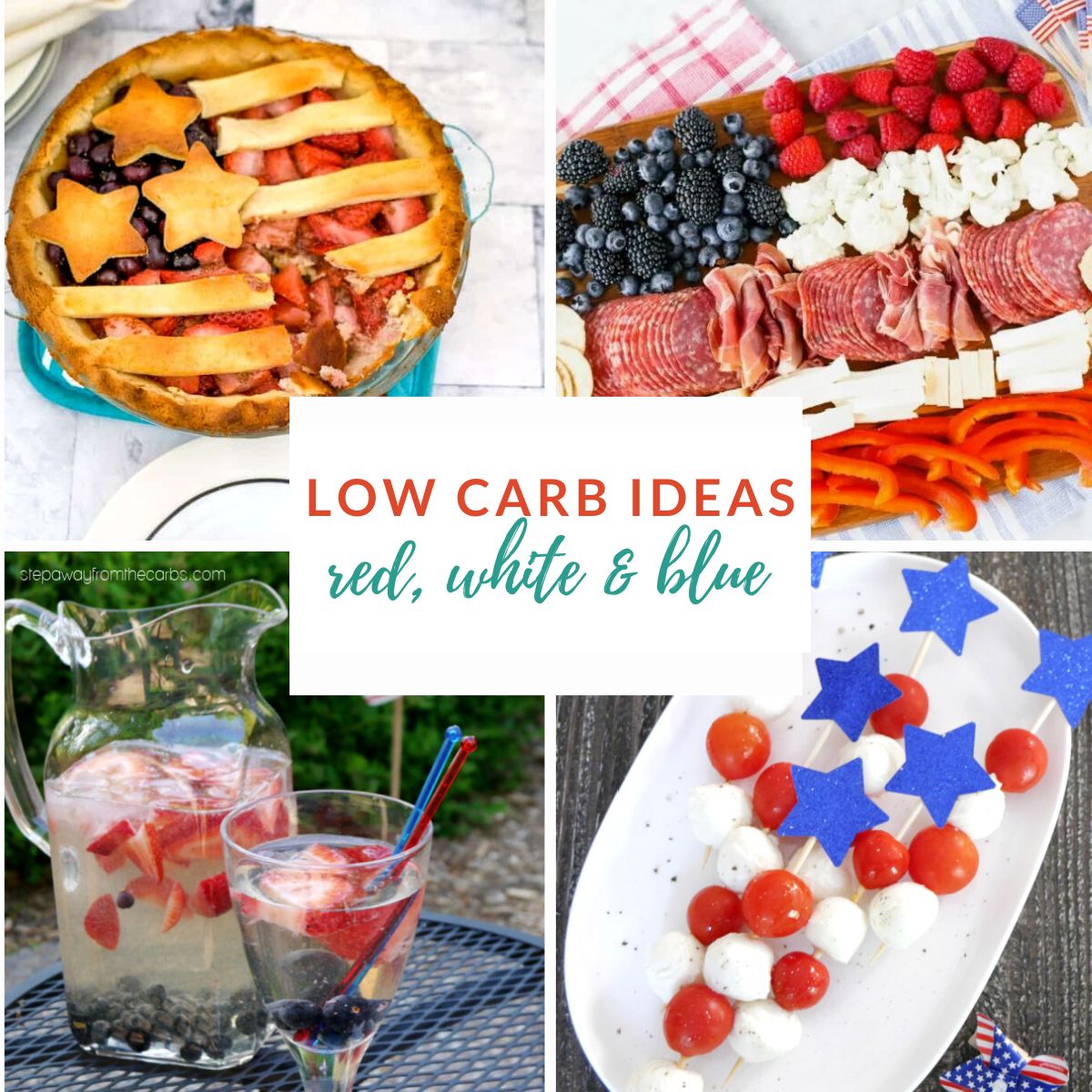 the best low carb red, white, and blue recipes