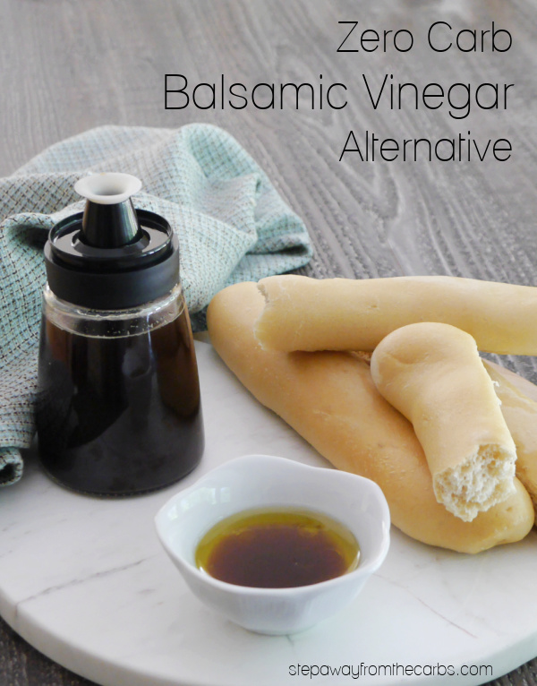 Zero Carb Balsamic Vinegar Alternative - a sugar-free and keto friendly substitute for the popular Italian condiment