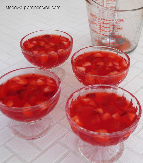 Low Carb Strawberry Sangria Dessert - a sugar-free and keto-friendly treat 