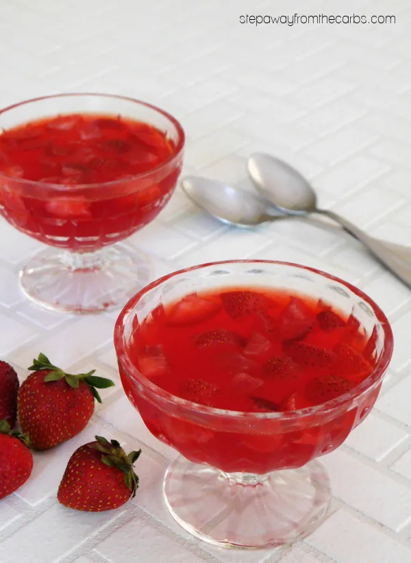 Low Carb Strawberry Sangria Dessert - a sugar-free and keto-friendly treat 