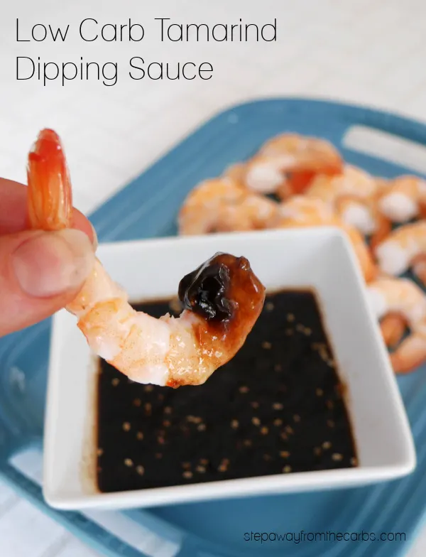 Low Carb Tamarind Dipping Sauce - a sour, sweet, and slightly sweet sauce that's perfect for shrimp and so much more!