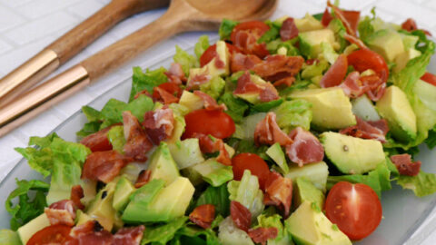 Keto Salad with Bacon Grease Dressing