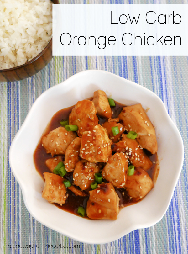 Low Carb Orange Chicken - a Panda Express copycat recipe that is sugar free and keto friendly!