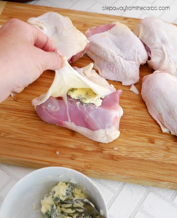 Roasted Chicken Thighs with Sage - a low carb and keto friendly meal