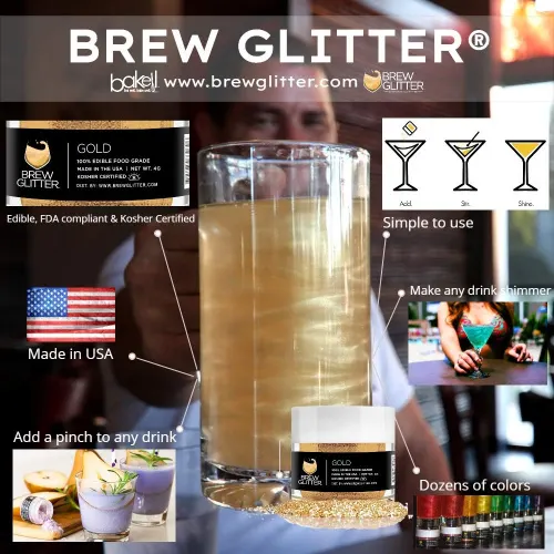 Brew Glitter - edible glitter for drinks