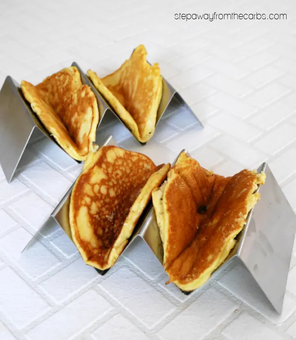 Low Carb Pancake Tacos - a family-friendly sugar-free brunch or dessert!