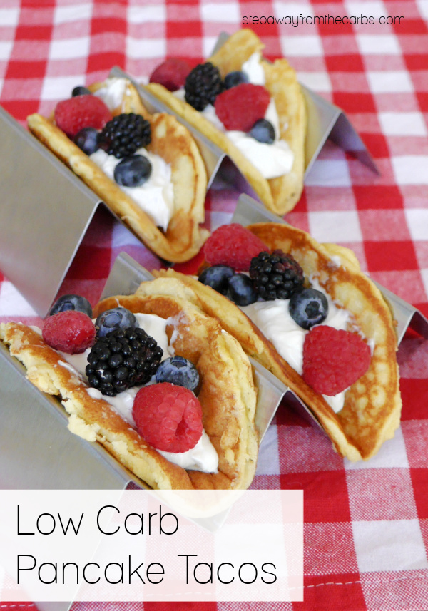 Low Carb Pancake Tacos - a family-friendly sugar-free brunch or dessert!