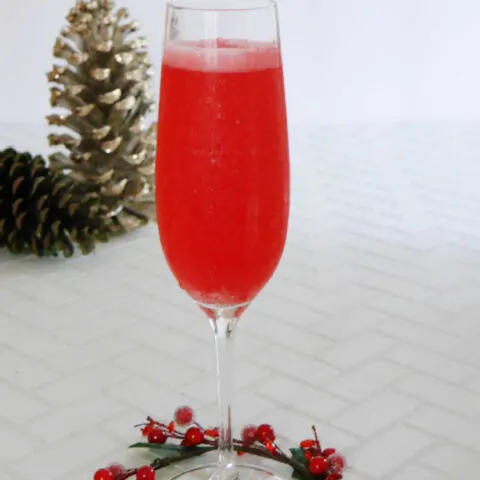 Low Carb Christmas Mimosa