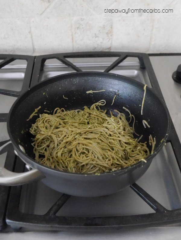 Low Carb Halloween "Eyeball" Spaghetti - with keto edamame noodles 