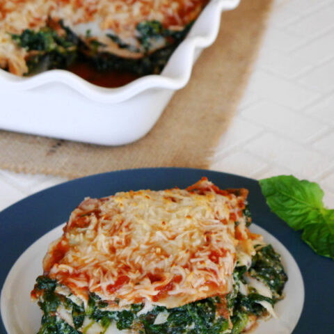 Low Carb Spinach Lasagna