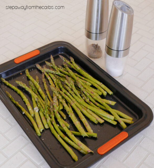 Roasted Asparagus with Bacon Step Away From The Carbs