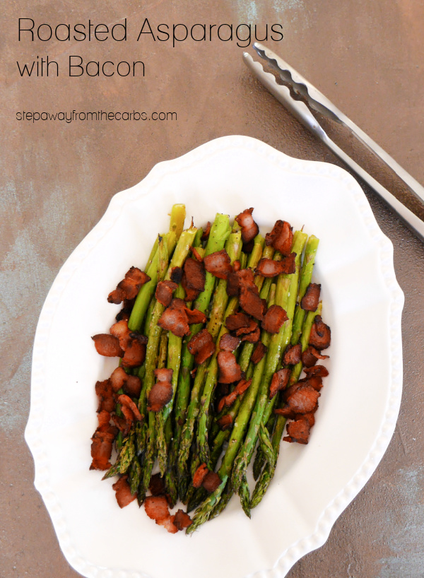 Roasted Asparagus with Bacon - a delicious (and easy!) low carb and keto side dish recipe