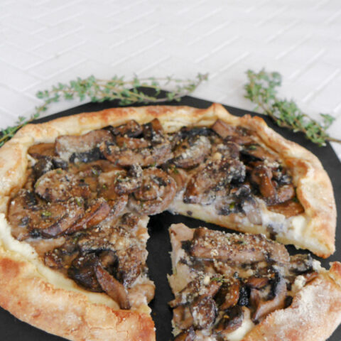 Low Carb Galette with Mushrooms