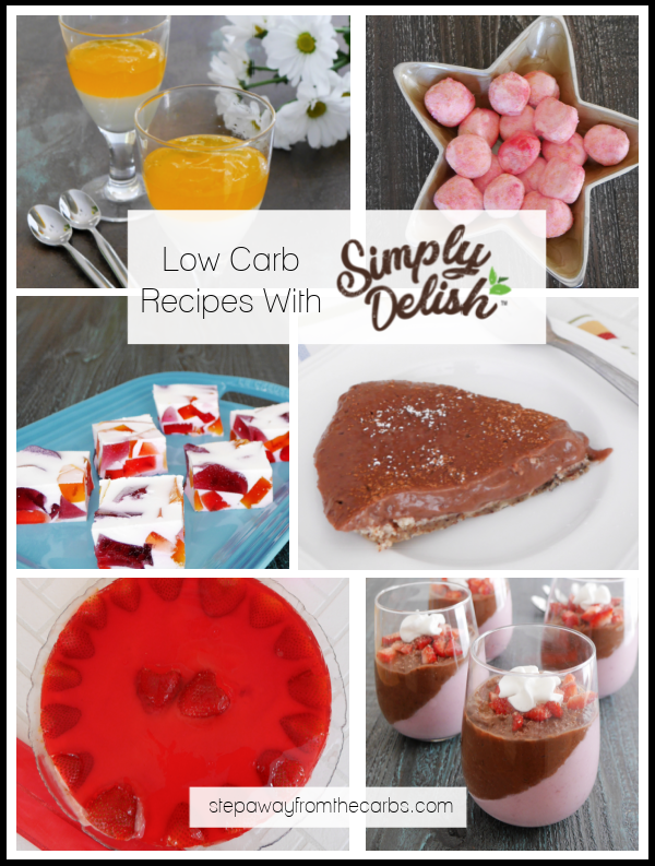 Low Carb Recipes with Simply Delish - so many desserts and sweet treats to try!