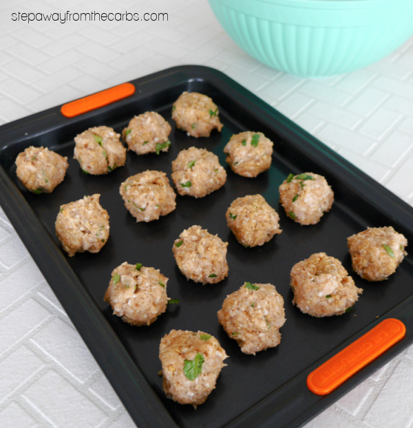 Keto Asian Chicken Meatballs - a tasty dish to serve as an appetizer, snack, or main meal