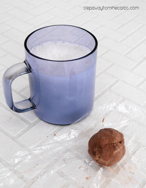 Keto Hot Chocolate Bombs - a rich and fudgy sugar-free bomb that can be mixed with almond milk as needed!