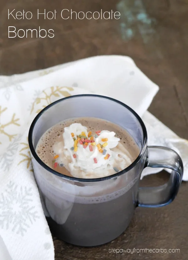 Keto Hot Chocolate Bombs - a rich and fudgy sugar-free bomb that can be mixed with almond milk as needed! Keto Hot Chocolate Bombs - a rich and fudgy sugar-free bomb that can be mixed with almond milk as needed!