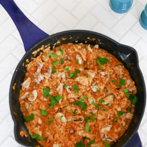 Low Carb Seafood Risotto